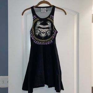 Fairground Xs gorilla tank dress or tank top nwt mesh back